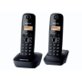 Panasonic , Cordless , KX-TG1612FXH , Built-in display , Caller ID , Black , Conference call , Phonebook capacity 50 entries , Wireless connection