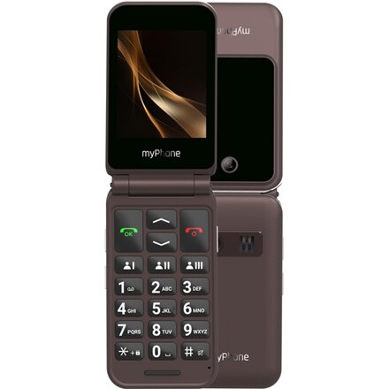 myPhone Harmony LTE Praline Collection , Brown , 2.8+1.44 , IPS , 48 MB , 128 MB , Single SIM , MicroSD , Bluetooth , 5.1 , Main camera resolution 2 MP , 1300 mAh