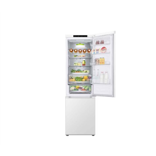 LG , Refrigerator , GBV5240DSW , Energy efficiency class D , Free standing , Combi , Height 203 cm , No Frost system , Fridge net capacity 277 L , Freezer net capacity 110 L , Display , 35 dB , White
