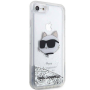 Karl Lagerfeld , Original Case IPHONE SE 2022/SE 2020/7/8 Karl Lagerfeld Hardcase Glitter Choupette Head (KLHCI8LNCHCS)