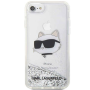 Karl Lagerfeld , Original Case IPHONE SE 2022/SE 2020/7/8 Karl Lagerfeld Hardcase Glitter Choupette Head (KLHCI8LNCHCS)