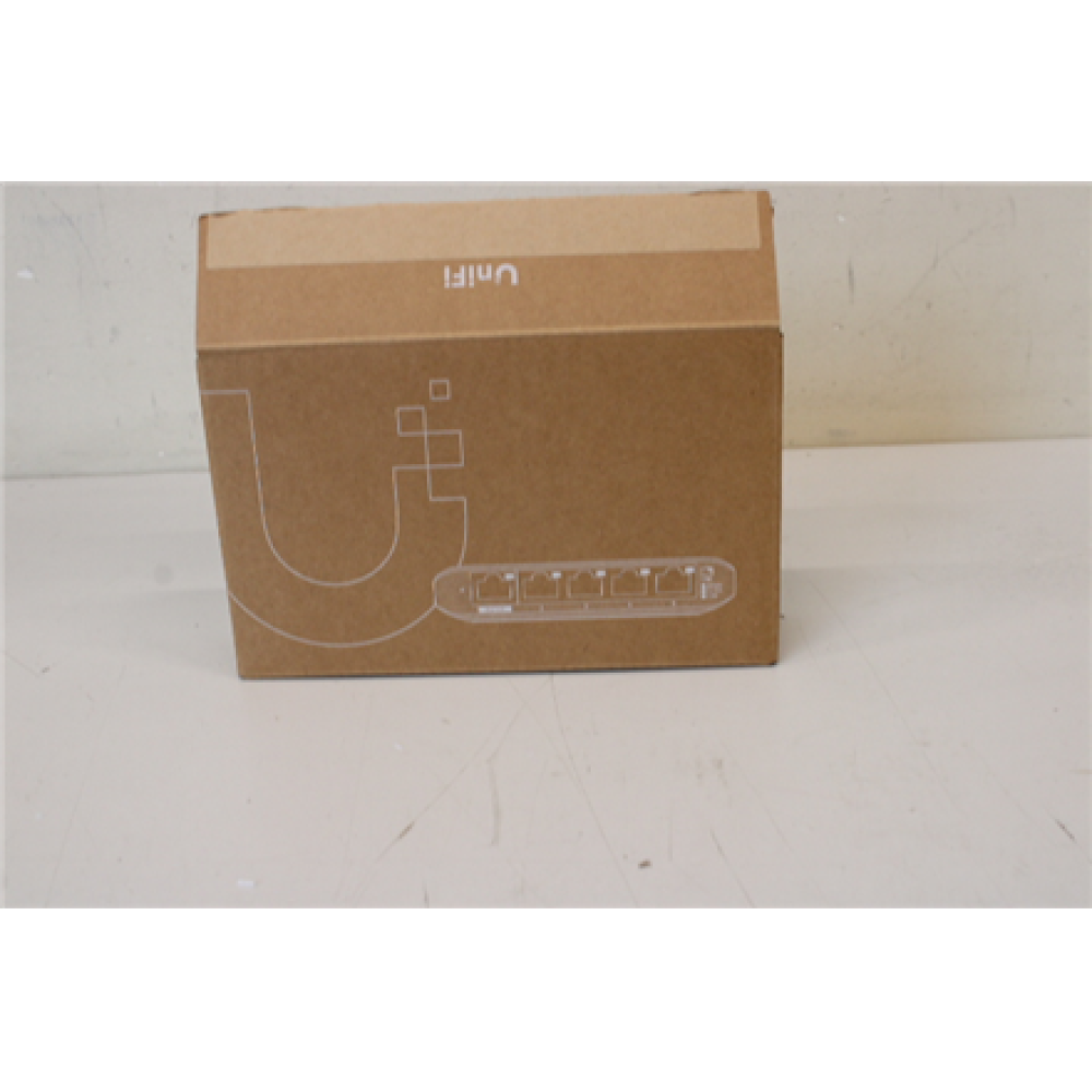 SALE OUT. Ubiquiti USW-Flex Indoor/outdoor 5Port Poe Gigabit Switch with 802.3bt Input Power Support , Ubiquiti , UNPACKED, USED