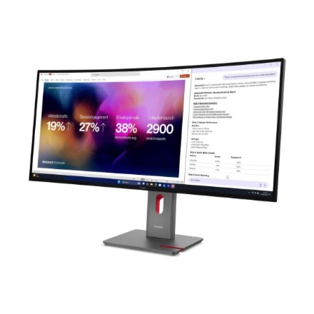 Lenovo , ThinkVision P40WD-40 , 39.7 , IPS , WUHD , 21:9 , 120 Hz , 4ms GtG (Extreme mode) / 6ms GtG (Typical mode) ms , 5120 x 2160 pixels , 400 cd/m² , HDMI ports quantity 1 , Eclipse Black