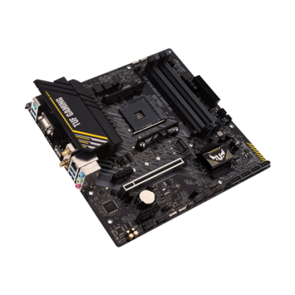 Asus , TUF GAMING A520M-PLUS , Processor family AMD , Processor socket AM4 , DDR4 , Memory slots 4 , Supported hard disk drive interfaces SATA, M.2 , Number of SATA connectors 4 , Chipset AMD A520 , Micro ATX