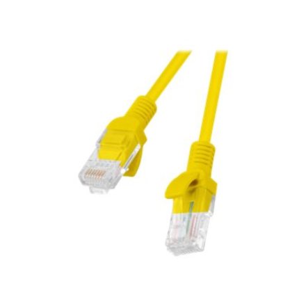 Lanberg Patchcord CAT.5E UTP 0.5M fluke passed 10-pack, Yellow , PCU5-20CC-0050-Y