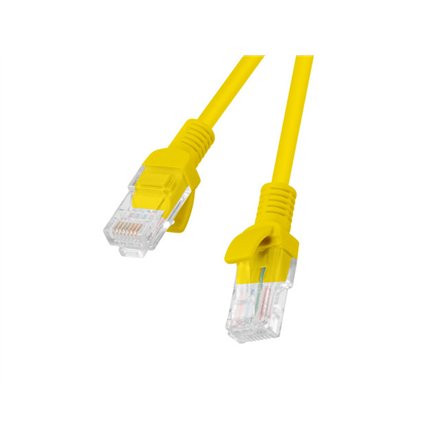 Lanberg Patchcord CAT.5E UTP 0.5M fluke passed 10-pack, Yellow , PCU5-20CC-0050-Y