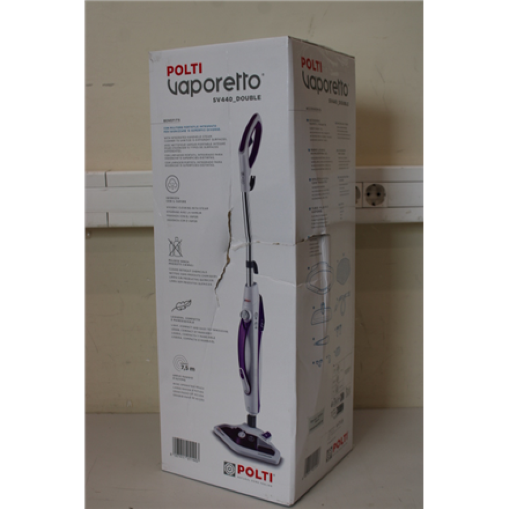 SALE OUT. Polti PTEU0274 Vaporetto SV440_Double Steam mop, Handstick 2in1, Corded, 1500 W, Tank capacity 0.3 L, Working radius 7.5 m, White/ , Polti , Steam mop , PTEU0274 Vaporetto SV440_Double , Power 1500 W , Steam pressure Not Applicable bar , Water t
