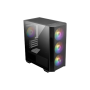 MSI , MAG FORGE M100R , Side window , Black , Micro ATX Tower , Power supply included No , ATX