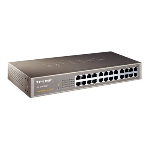 TP-LINK , Switch , TL-SF1024D , Unmanaged , Desktop/Rackmountable , 10/100 Mbps (RJ-45) ports quantity 24 , Power supply type External