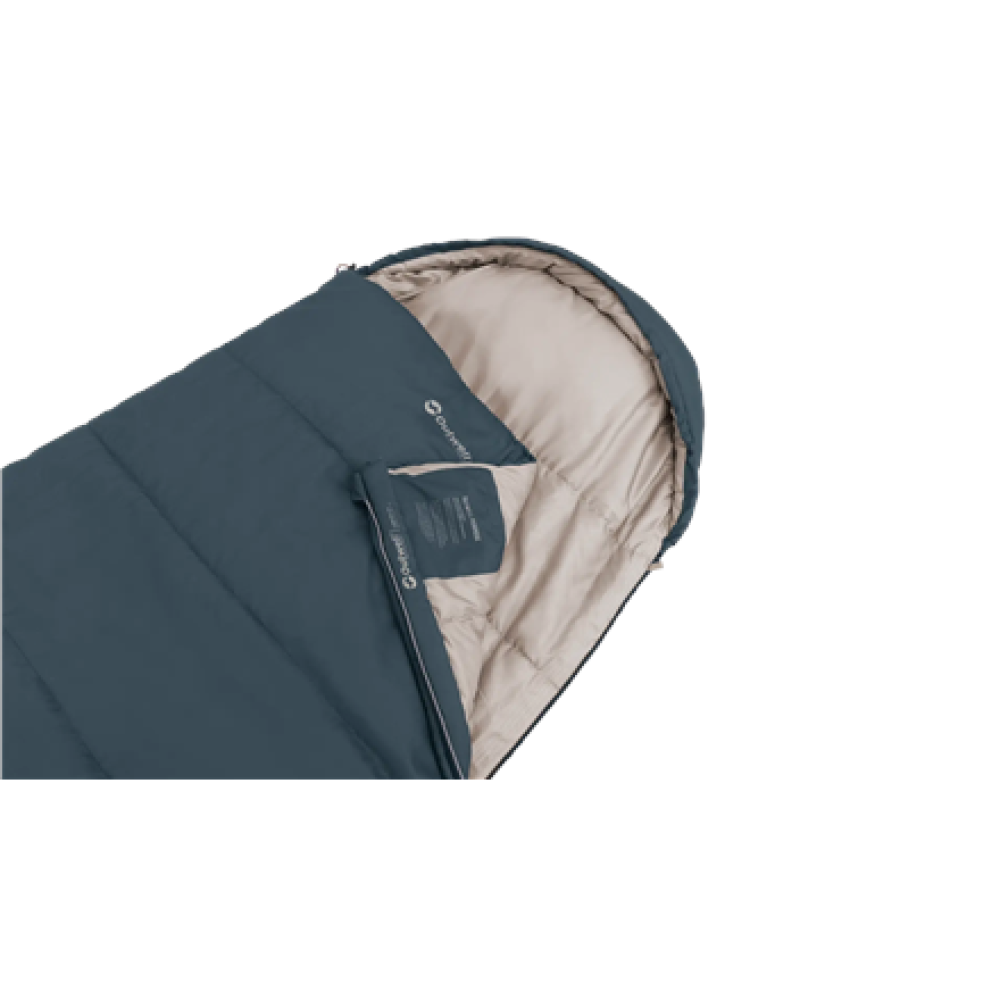 Outwell Campion Lux , Sleeping Bag , 225 x 85 cm , -16 to 5 °C , 2 way open - auto lock, L-shape