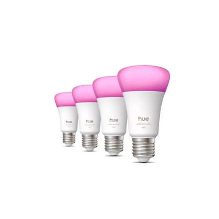 Philips Hue WCA 810 A60 E27 4P EU , E27 , 6 W , White and colour light , Bluetooth and Zigbee