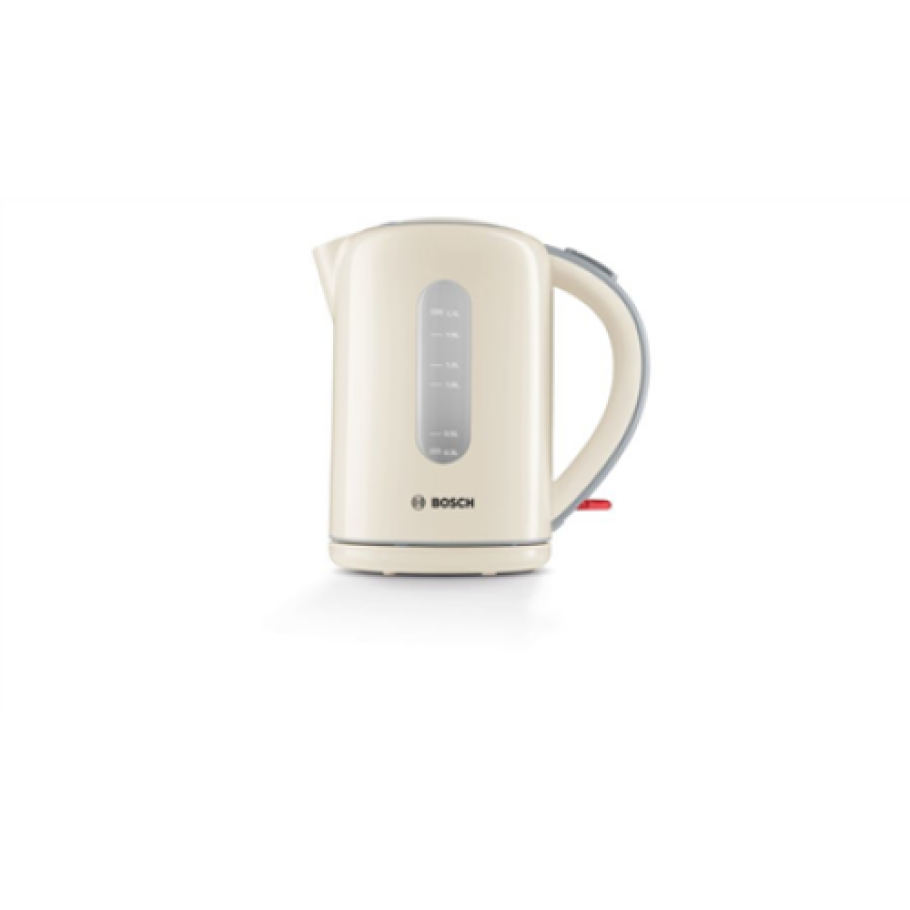 Bosch TWK7607 Standard kettle 2200 W 1.7 L Plastic 360° rotational base Cream