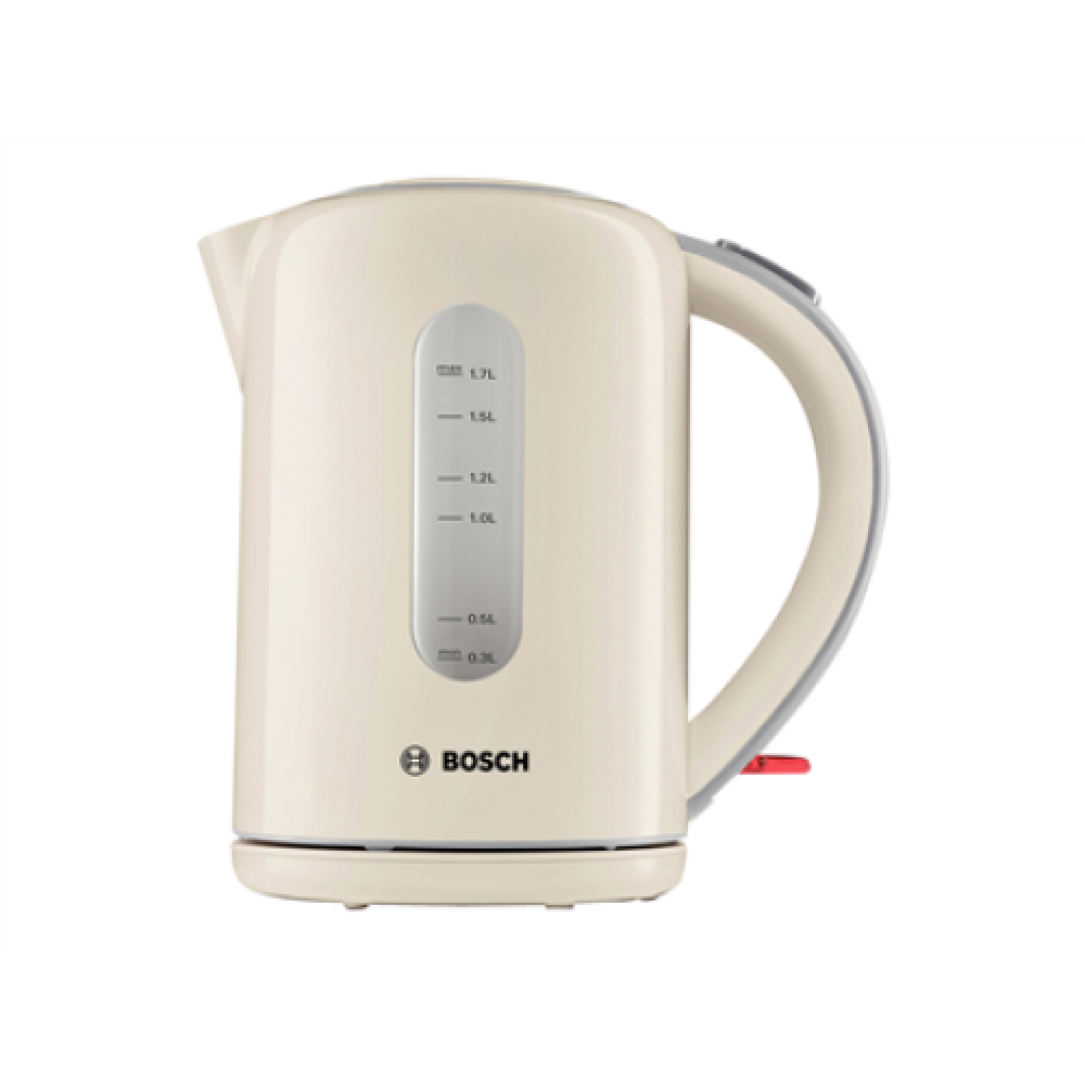 Bosch TWK7607 Standard kettle 2200 W 1.7 L Plastic 360° rotational base Cream