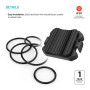 Fixed , Cadence/Speed Sensor Spin , Bluetooth , Black