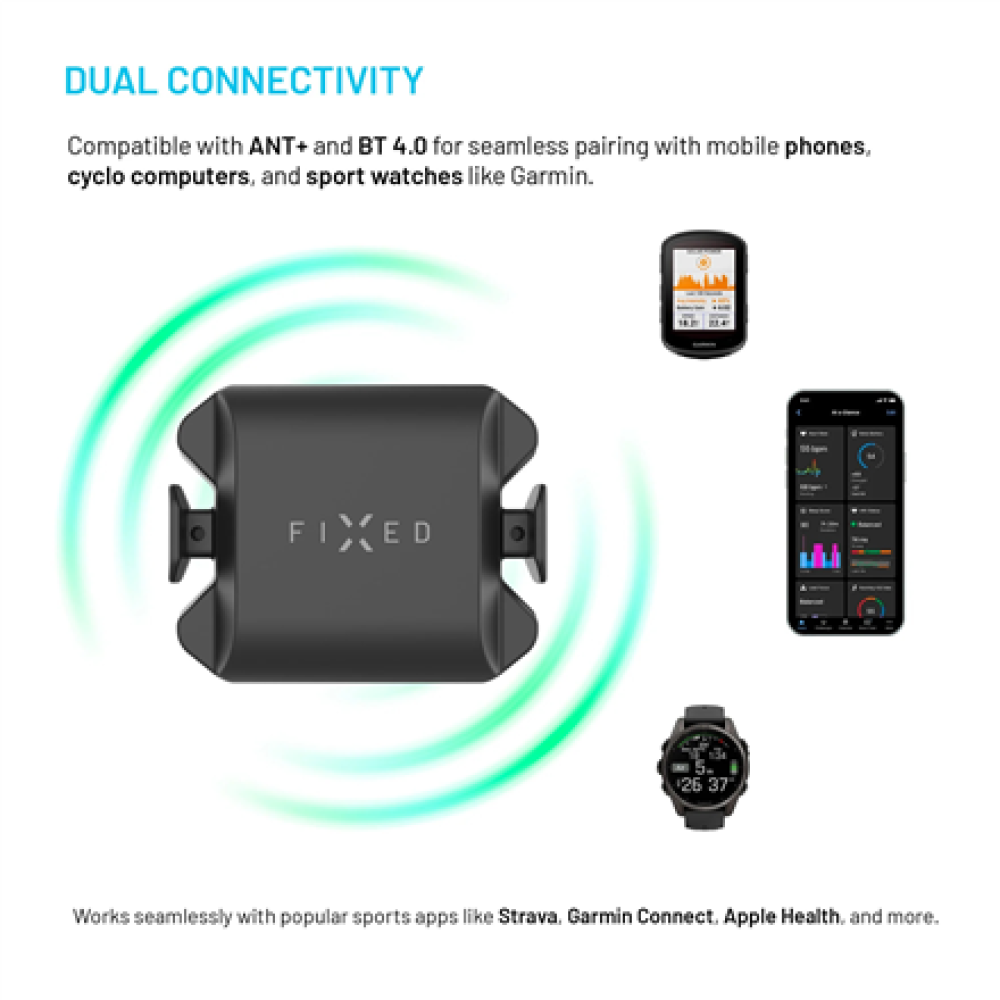Fixed , Cadence/Speed Sensor Spin , Bluetooth , Black