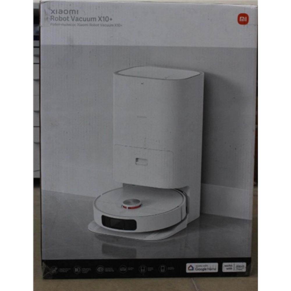 SALE OUT. , Xiaomi , Robot Vacuum , X10+ EU , Wet&Dry , Operating time (max) 120 min , Lithium Ion , 5200 mAh , Dust capacity 0.35 L , 4000 Pa , White , Battery warranty 24 month(s) , DAMAGED PACKAGING