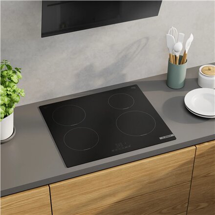 Bosch PIE61ABB5E , Hob , Induction , Number of burners/cooking zones 4 , Touch , Matt Black , Timer