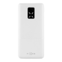 Fixed Power bank Zen 20 with LCD display and PD 20W output , FIXZEN-20-WH , 20000 mAh , White