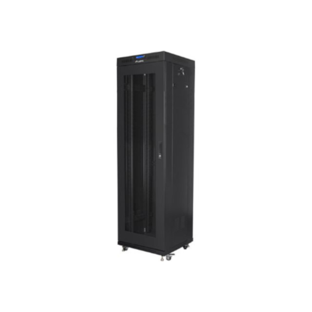 Lanberg , Rack cabinet 19 free-standing 42U/600x600 (flat pack) with mesh door, LCD , FF01-6642-23BL , Black