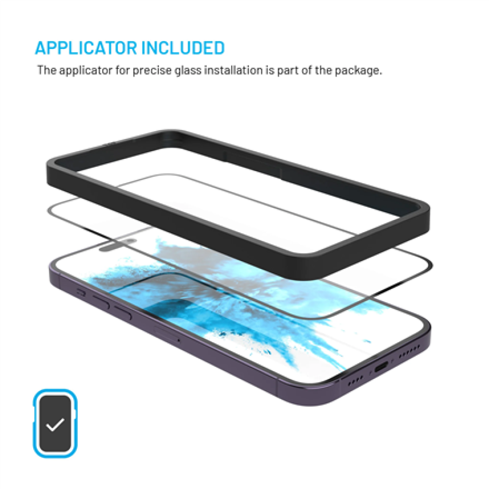 Fixed Samsung , Screen protector , Galaxy A27 5G , Tempered glass , Black , Full Cover 2.5D