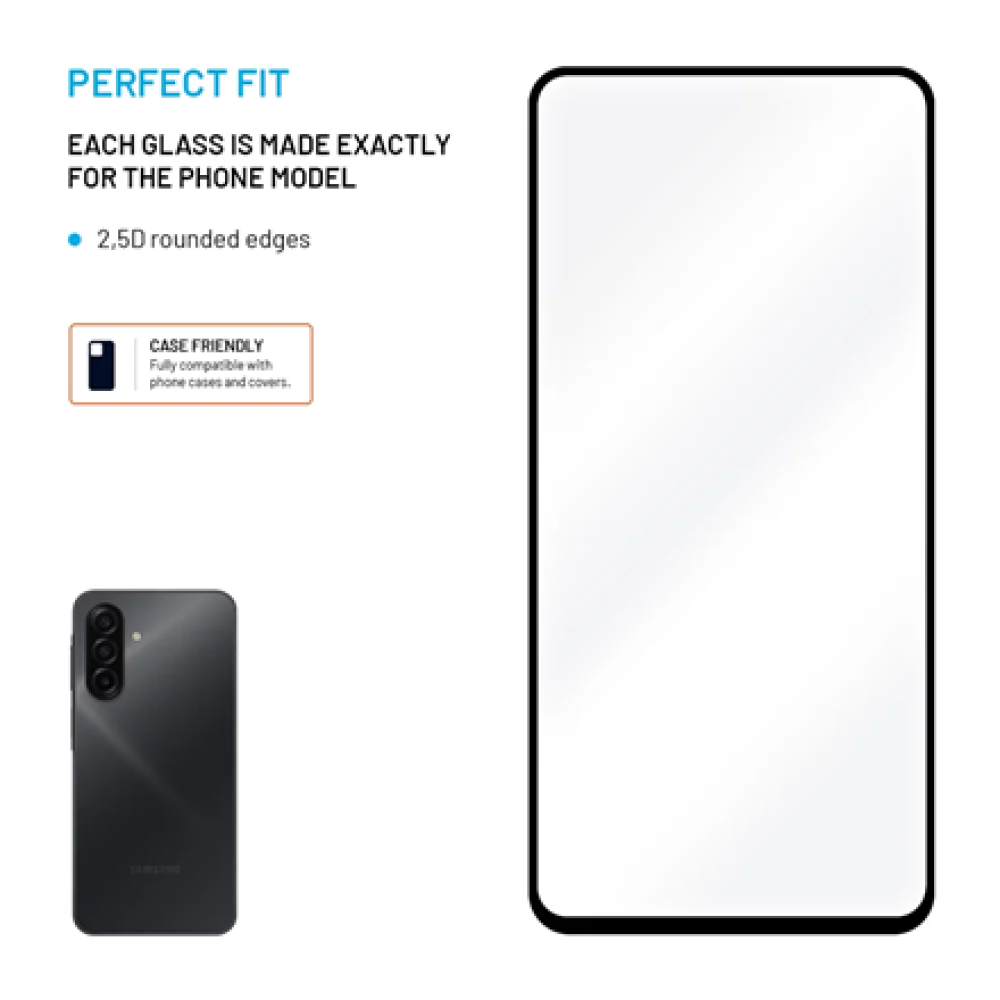 Fixed Samsung , Screen protector , Galaxy A27 5G , Tempered glass , Black , Full Cover 2.5D