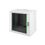 Digitus , Wall Mounting Cabinet , DN-19 09-U , Grey , IP protection class: IP20; Front door: Glass door, single opening; Cabinet type: Wall mounting cabinet; Equipment mounting depth min.-max.: 305-370 mm; Load capacity: 100 kg; Dimensions: 509 x 600 x 45