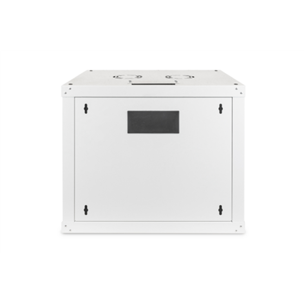 Digitus , Wall Mounting Cabinet , DN-19 09-U , Grey , IP protection class: IP20; Front door: Glass door, single opening; Cabinet type: Wall mounting cabinet; Equipment mounting depth min.-max.: 305-370 mm; Load capacity: 100 kg; Dimensions: 509 x 600 x 45