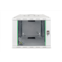 Digitus , Wall Mounting Cabinet , DN-19 09-U , Grey , IP protection class: IP20; Front door: Glass door, single opening; Cabinet type: Wall mounting cabinet; Equipment mounting depth min.-max.: 305-370 mm; Load capacity: 100 kg; Dimensions: 509 x 600 x 45