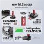 AXAGON , USB-C 10Gbps docking station for M.2 NVMe SSD , ADSA-M2C11L