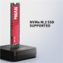 AXAGON , USB-C 10Gbps docking station for M.2 NVMe SSD , ADSA-M2C11L