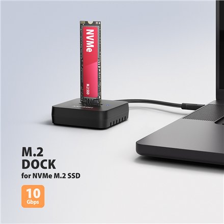 AXAGON , USB-C 10Gbps docking station for M.2 NVMe SSD , ADSA-M2C11L