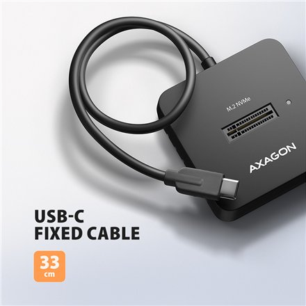 AXAGON , USB-C 10Gbps docking station for M.2 NVMe SSD , ADSA-M2C11L