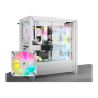 Corsair , Tempered Glass PC Case , iCUE 4000D RGB AIRFLOW , Side window , White , Mid-Tower , Power supply included No