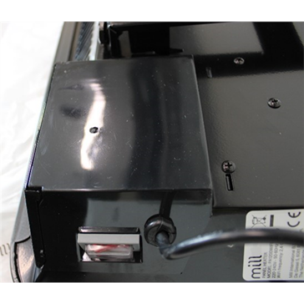 SALE OUT. , Mill Heater , PA1200WIFI3B WiFi Gen3 , Panel Heater , Power 1200 W , Black , UNPACKED, USED, SCRATCHED BACK, DENT ON TOP