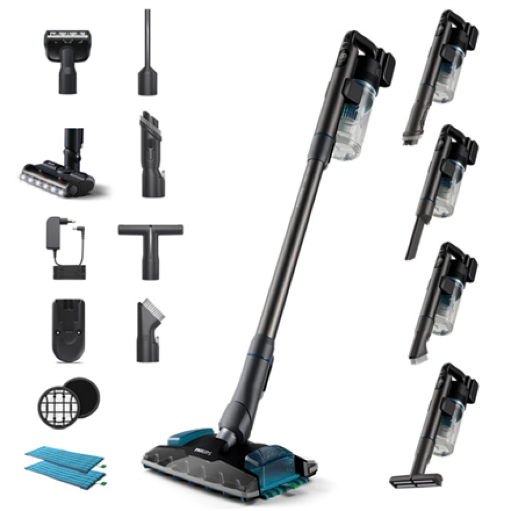 Philips , Vacuum cleaner , Aqua 8000 , Cordless operating , N/A W , 25.2 V , Operating time (max) 80 min , Black , Warranty 24 month(s)