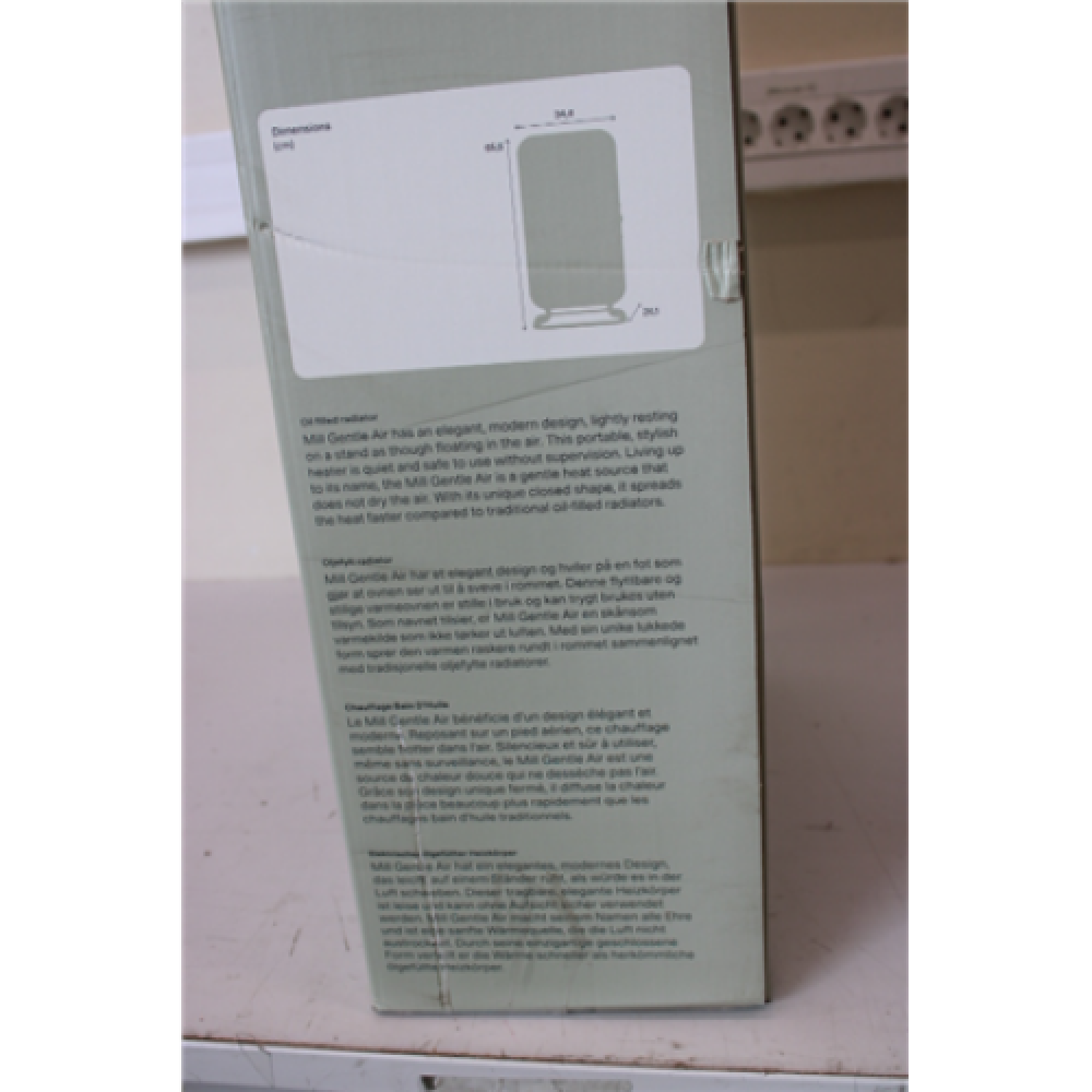 SALE OUT. Mill AB-H1500DN 1500W Oil Filled Radiator, White Mill DAMAGED PACKAGING