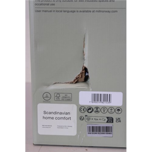SALE OUT. Mill AB-H1500DN 1500W Oil Filled Radiator, White Mill DAMAGED PACKAGING