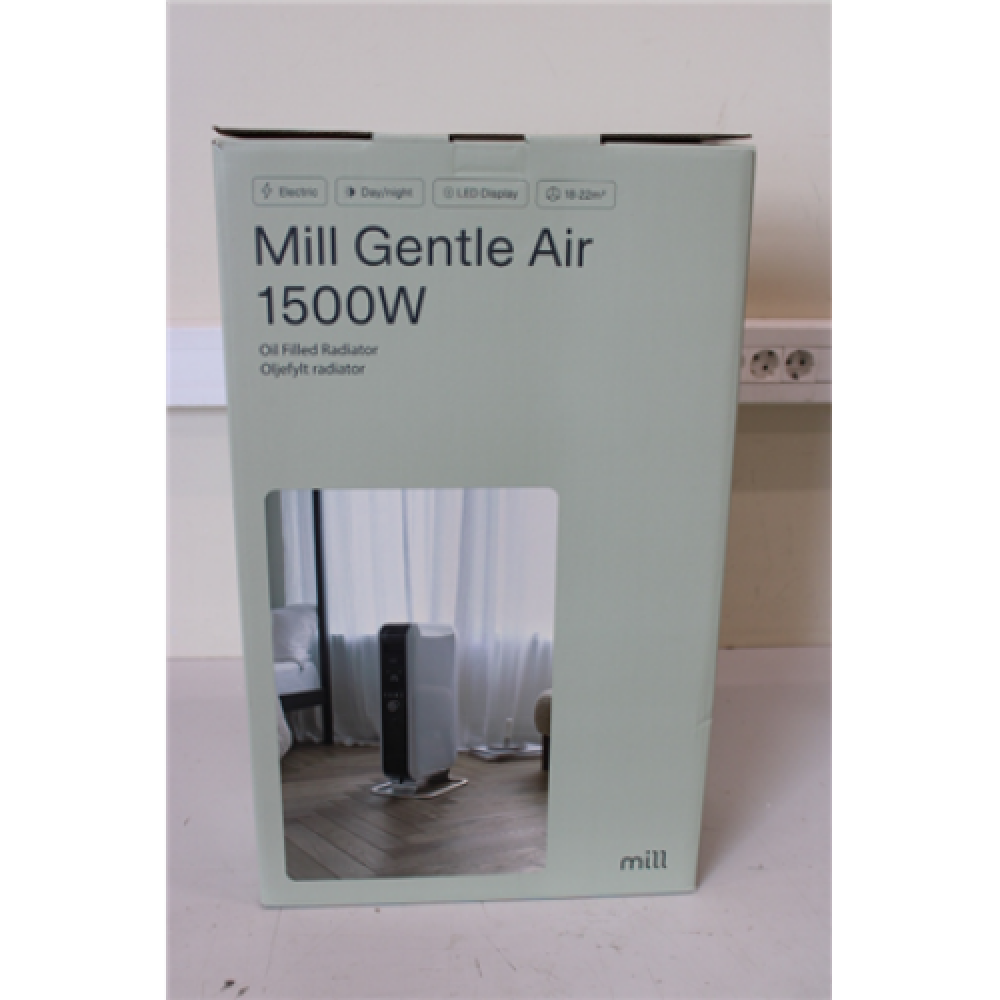 SALE OUT. Mill AB-H1500DN 1500W Oil Filled Radiator, White Mill DAMAGED PACKAGING