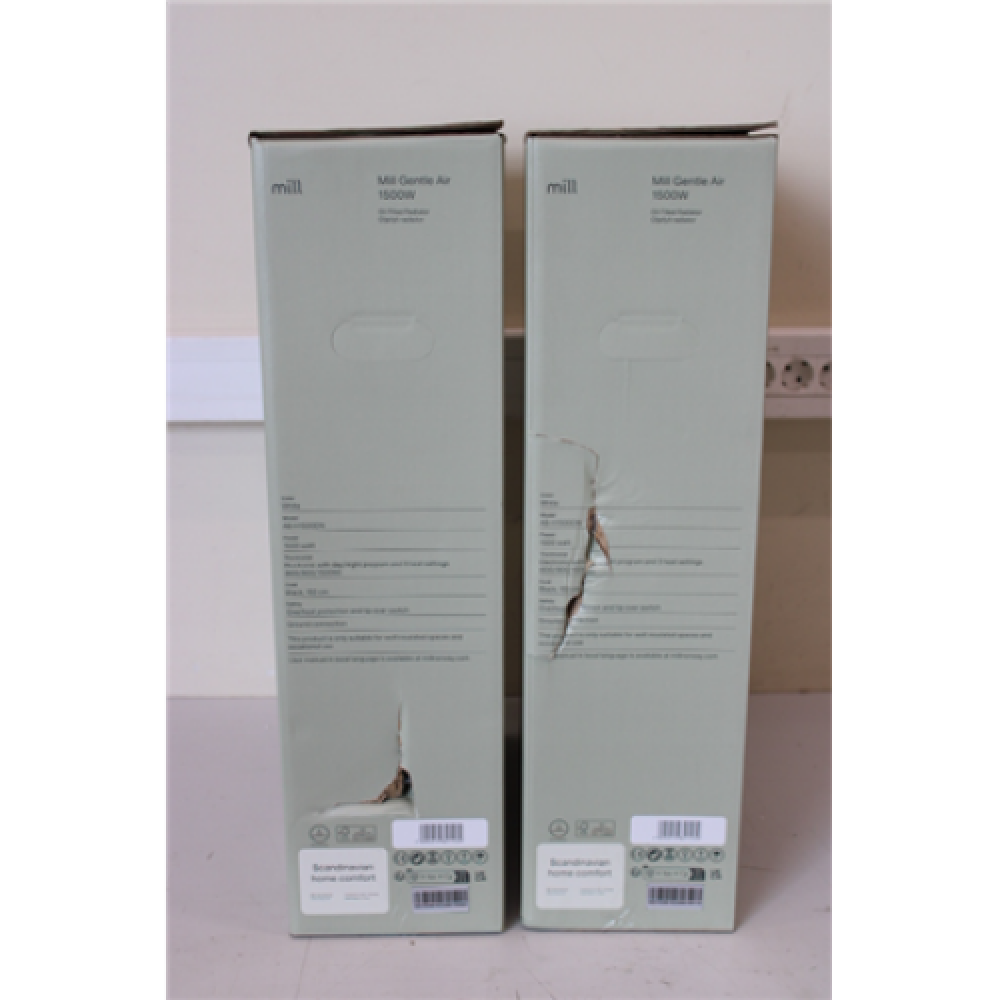SALE OUT. Mill AB-H1500DN 1500W Oil Filled Radiator, White Mill DAMAGED PACKAGING