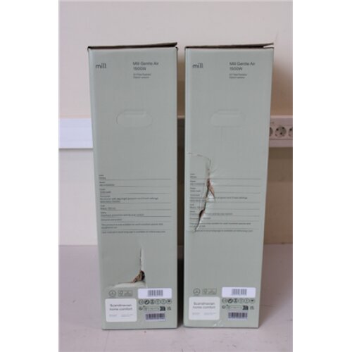 SALE OUT. Mill AB-H1500DN 1500W Oil Filled Radiator, White Mill DAMAGED PACKAGING