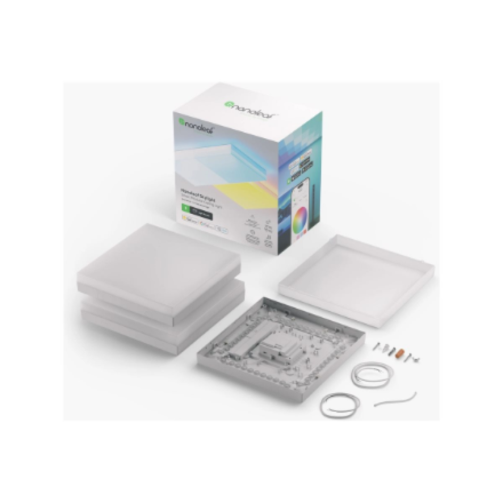 Nanoleaf Sky Light Starter Kit (3 panels) , 6M+ Colours with Dynamic Scenes