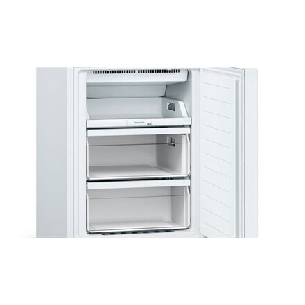 Bosch , Serie 2 Refrigerator , KGN33NWEB , Energy efficiency class E , Free standing , Combi , Height 176 cm , No Frost system , Fridge net capacity 193 L , Freezer net capacity 89 L , 42 dB , White