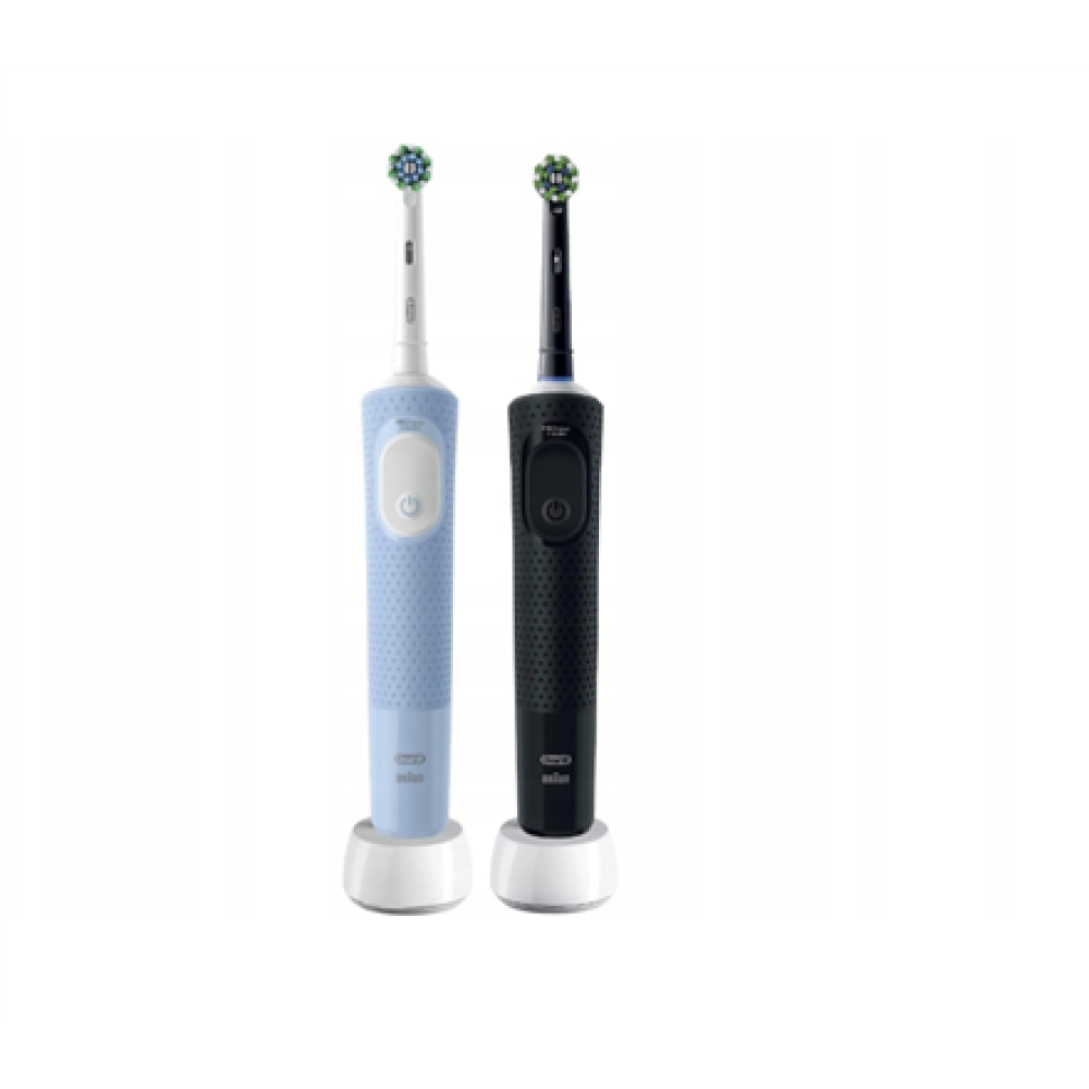Oral-B Electric Toothbrushes , Vitality Pro Duo , Rechargeable , For adults , Number of brush heads included 2 , Number of teeth brushing modes 3 , Black/Blue White