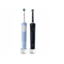 Oral-B Electric Toothbrushes , Vitality Pro Duo , Rechargeable , For adults , Number of brush heads included 2 , Number of teeth brushing modes 3 , Black/Blue White
