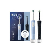 Oral-B Electric Toothbrushes , Vitality Pro Duo , Rechargeable , For adults , Number of brush heads included 2 , Number of teeth brushing modes 3 , Black/Blue White