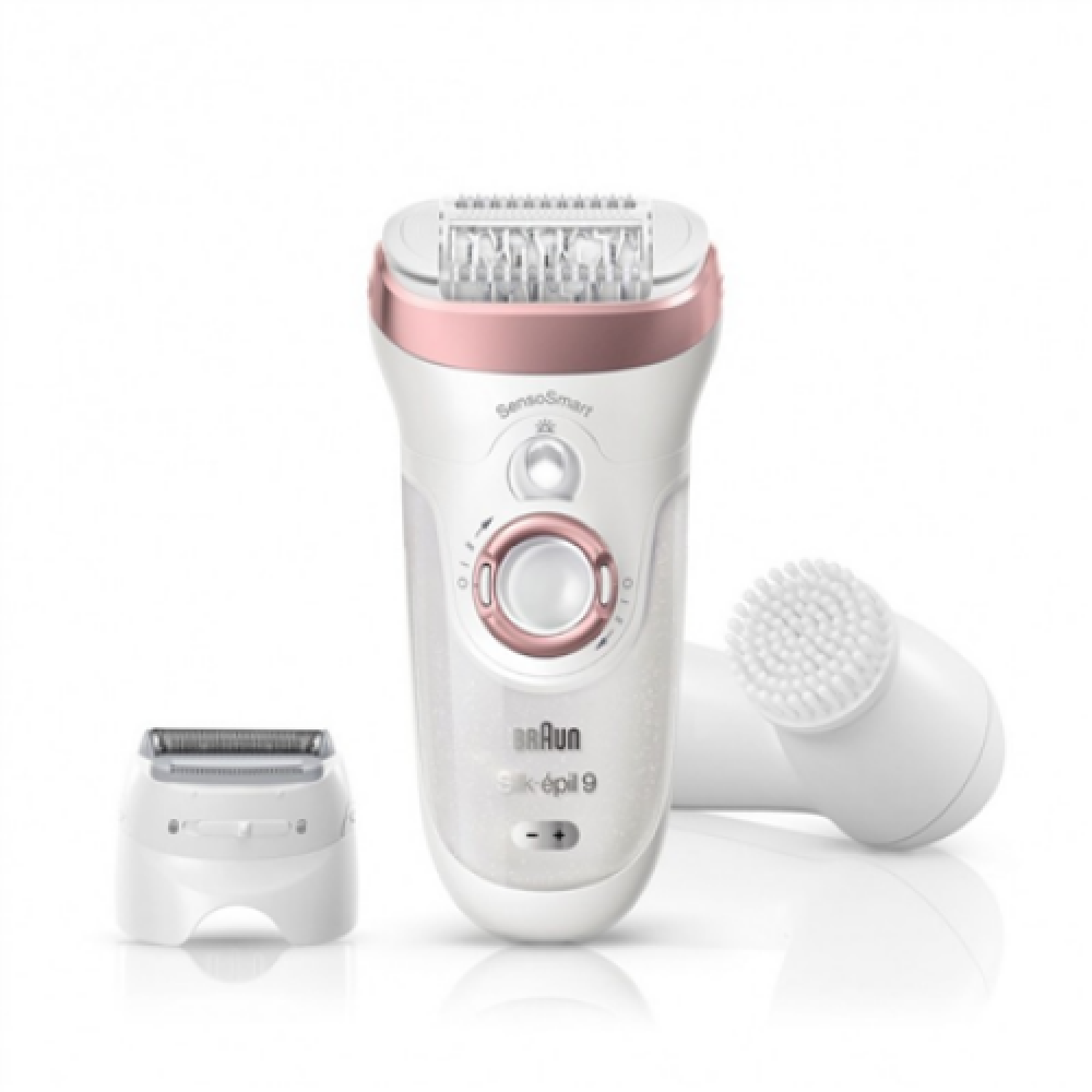 Braun , Silk·épil 9 Epilator , SES 9880 , Operating time (max) 50 min , Number of power levels 2 , Wet & Dry , White/Rose Gold