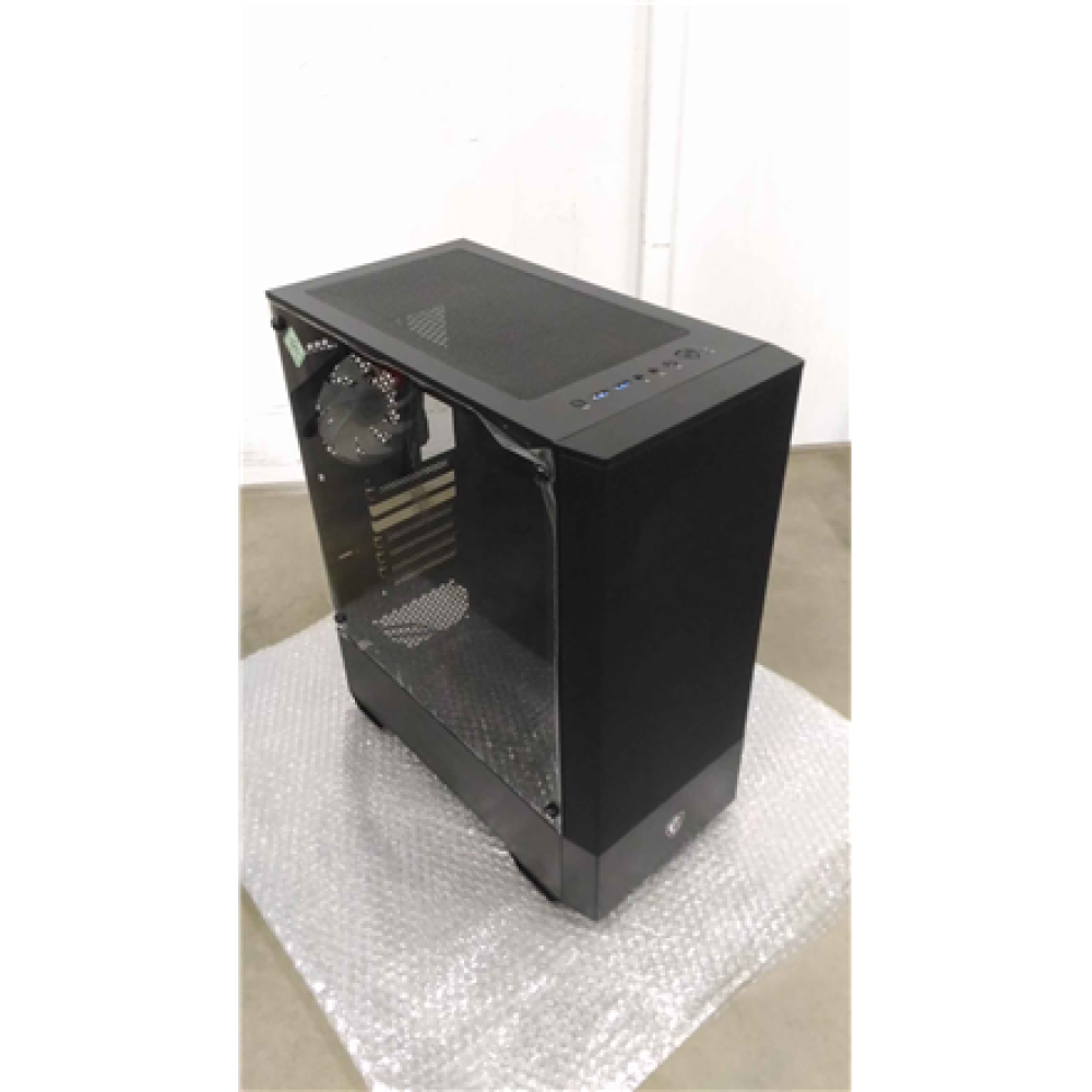 SALE OUT. MSI MAG FORGE 112R PC Case, Mid-Tower, USB 3.2, Audio-out, Mic-in, Black , MSI , PC Case , MAG FORGE 112R , Side window , Black , Mid-Tower , USED, REFURBISHED , Power supply included No , ATX