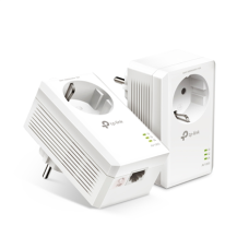 TP-LINK , AV1000 Gigabit Passthrough Powerline Adapter , TL-PA7017P , 1000 Mbit/s , Ethernet LAN (RJ-45) ports 1 , No Wi-Fi , Extra socket