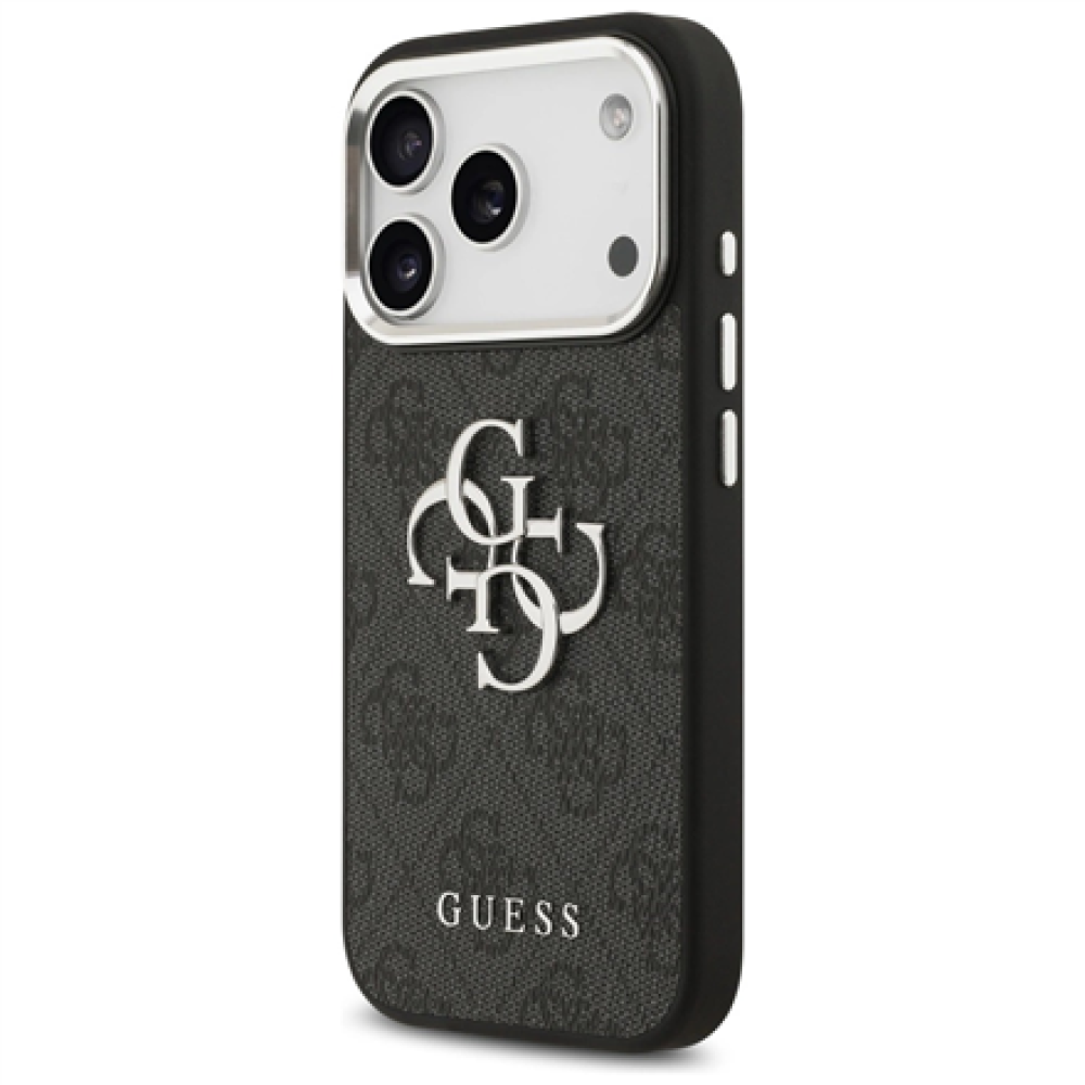 GUESS , Hardcase 4G , Back cover , iPhone 17 Pro Max , Apple , Ecological leather/PC/Plastic/TPU , Black