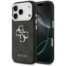 GUESS , Hardcase 4G , Back cover , iPhone 17 Pro Max , Apple , Ecological leather/PC/Plastic/TPU , Black